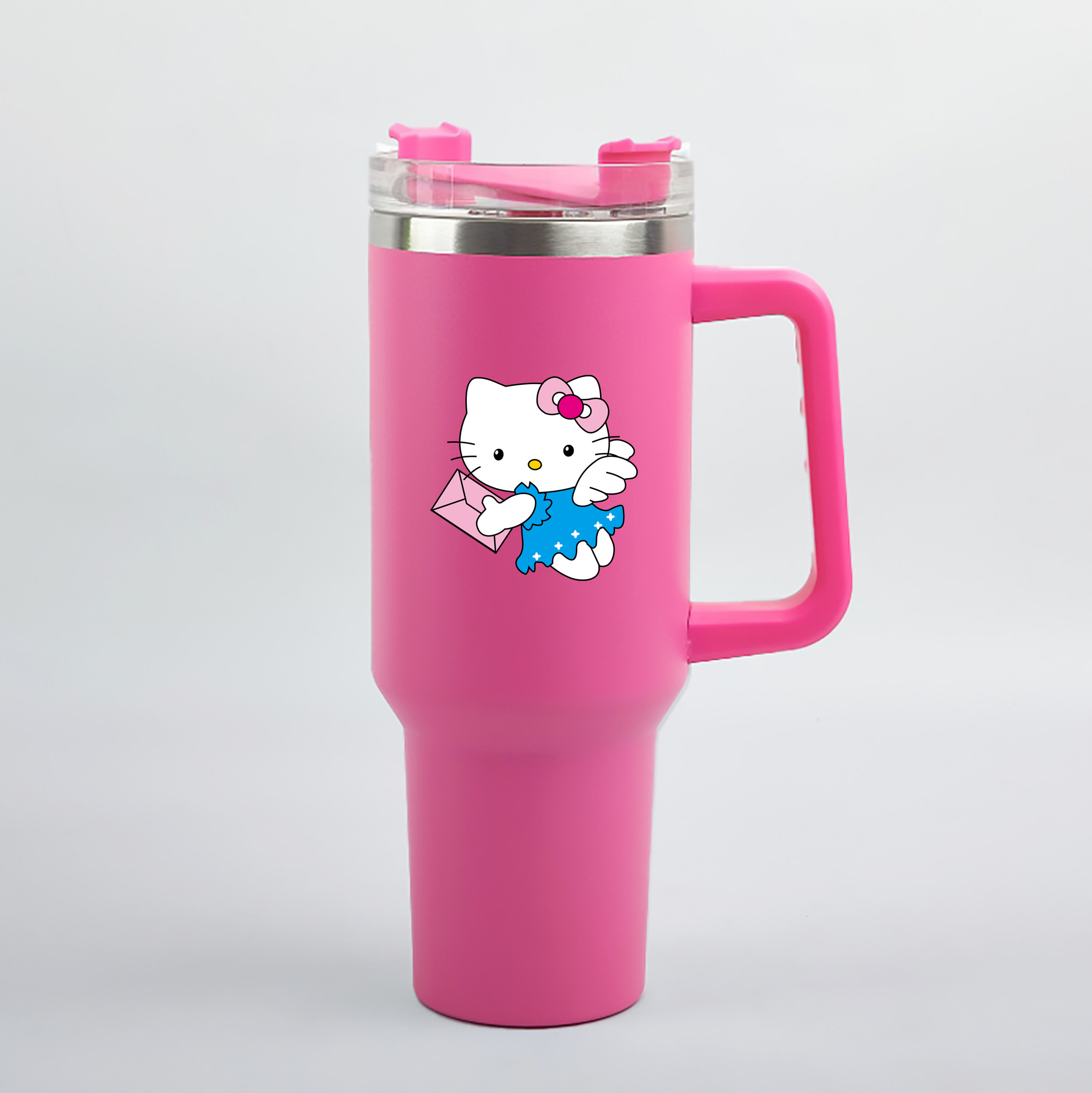 （画像用） Hello Kitty ハローキティ 1200mL車用タンブラー（カラープリント）